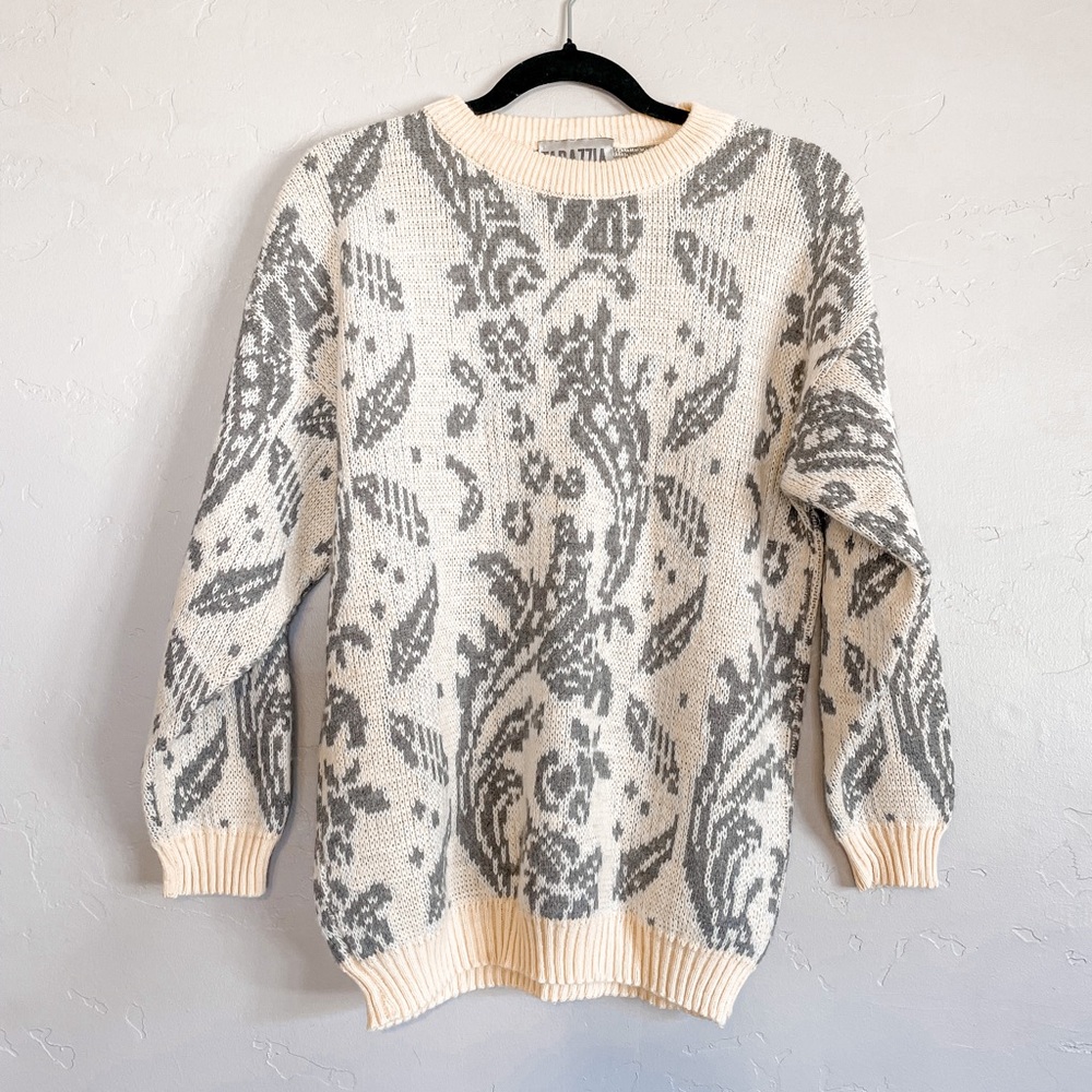Vintage Tarazzia Italian Wool Cream Sweater
